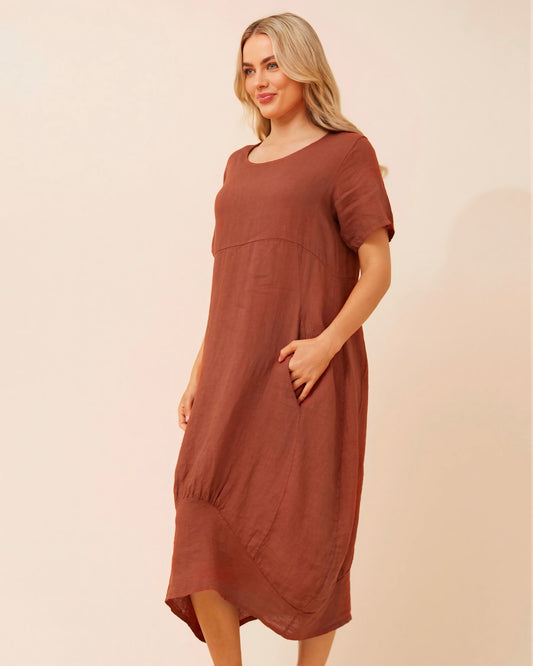 Valda Hanky Linen Dress
