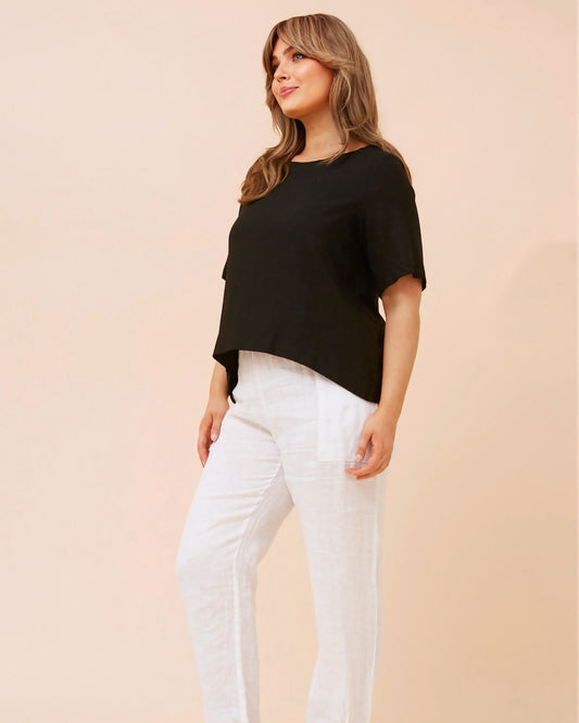 Valda Linen Top