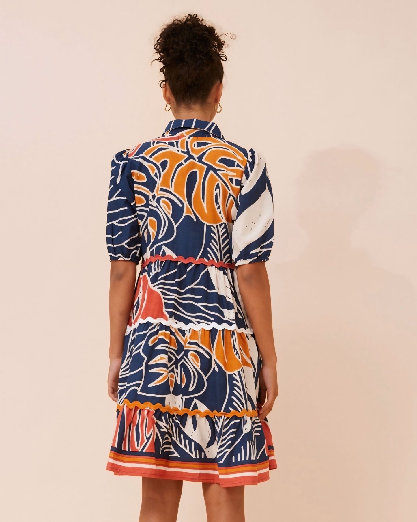 Cory Abstract Print Dress