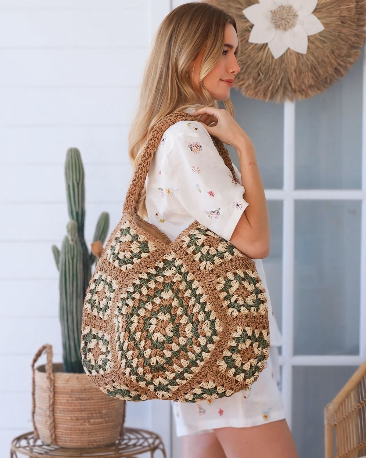 Bags - Woven Hand Crochet Large Bag