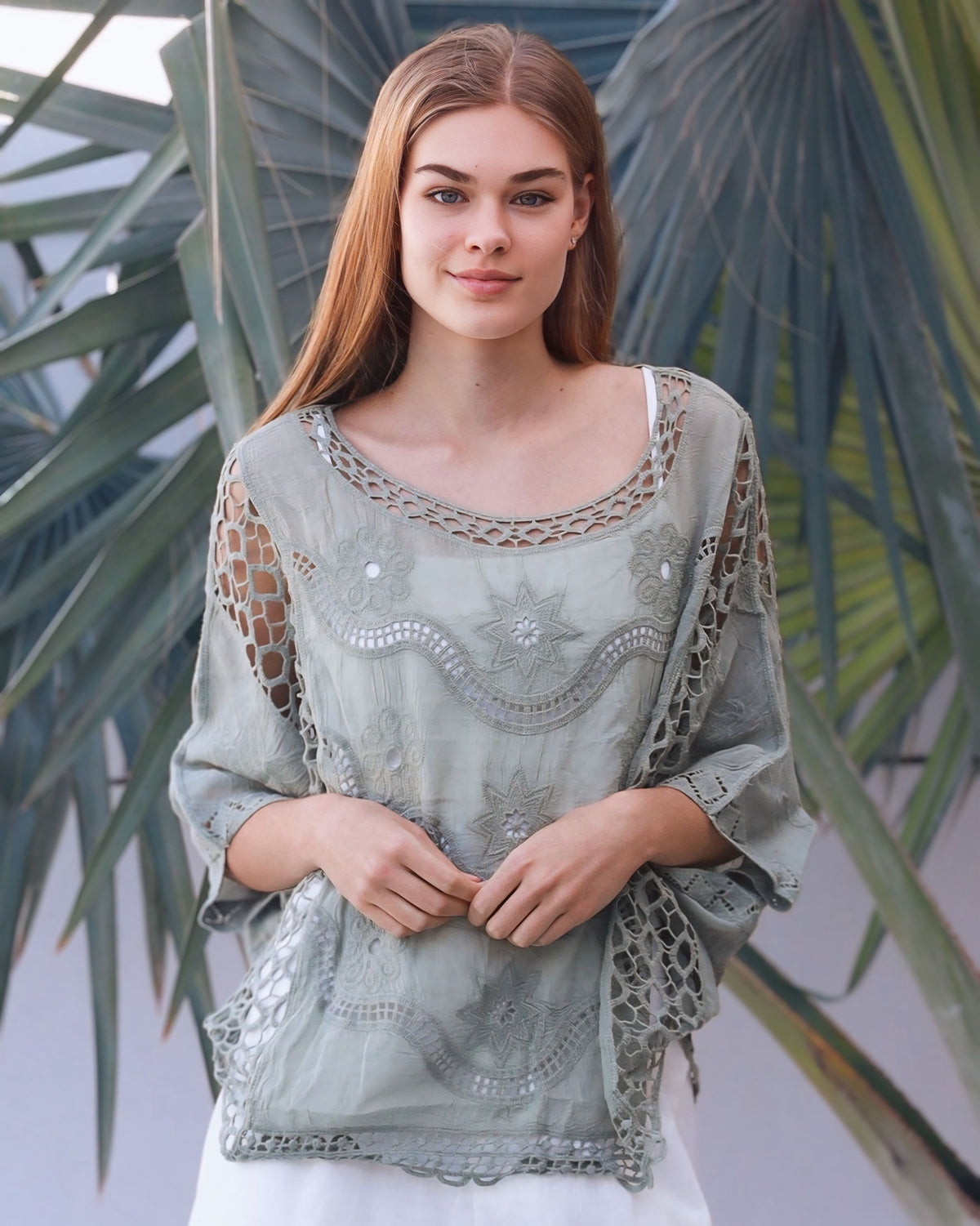 Charlotte Lace Trim Top