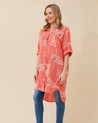 Petra Long Print Shirt