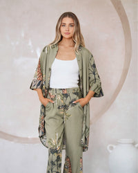 Silvia Safari Shirt And Pants Set