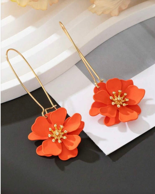 Trisha Resin Flower Earrings