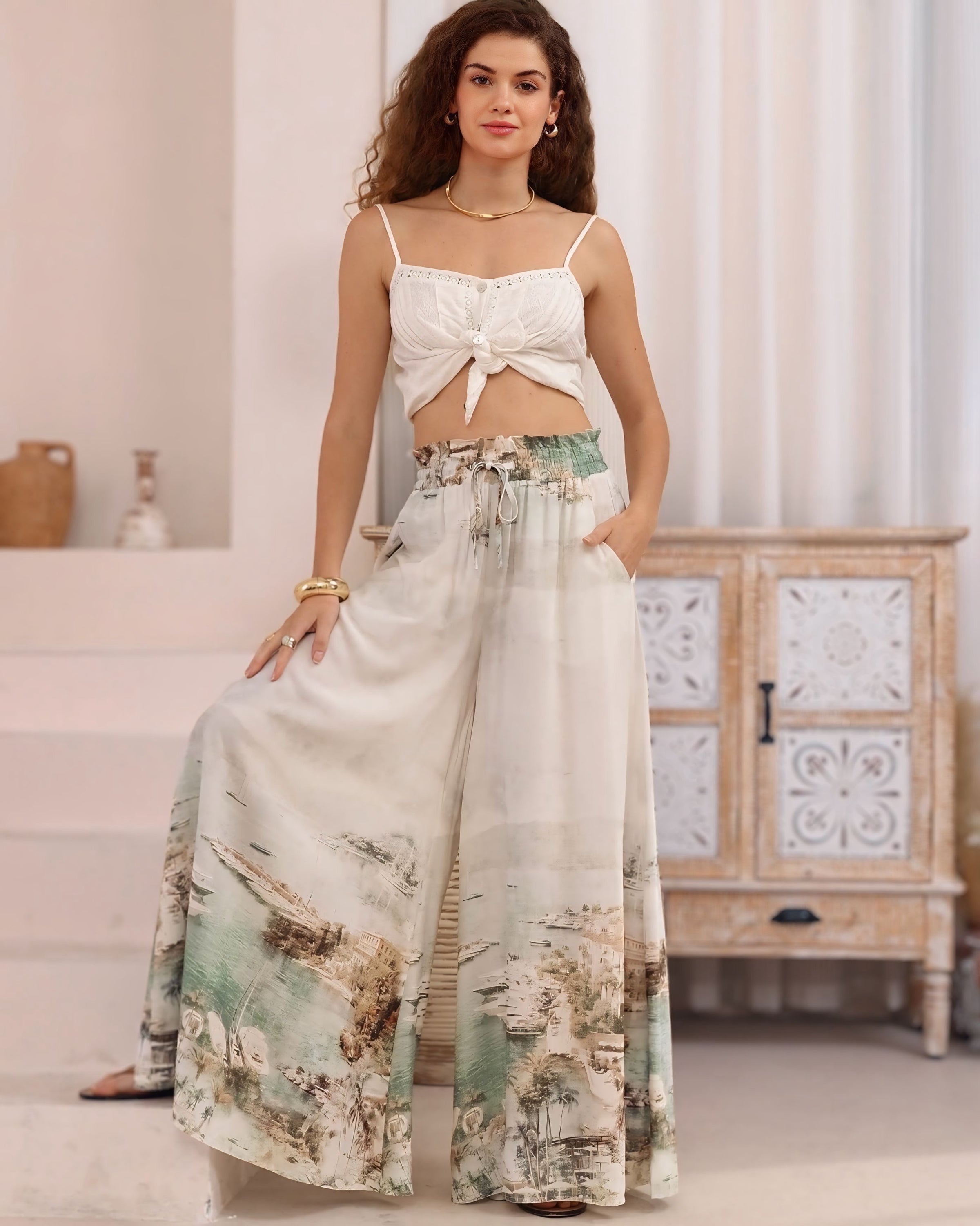 Sasha Exclusive Print Pants
