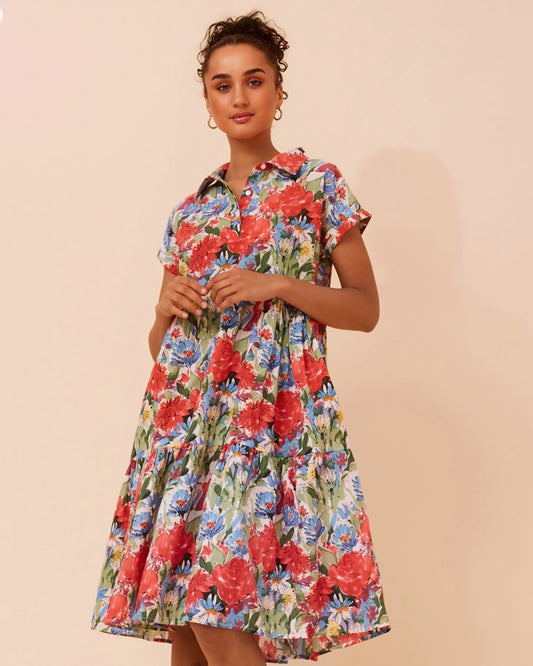 Rosie Floral Tiered Dress