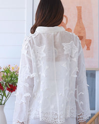 Chelsea Lace Trim Blouse