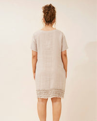 Lenny Detailed Frill Linen Dress