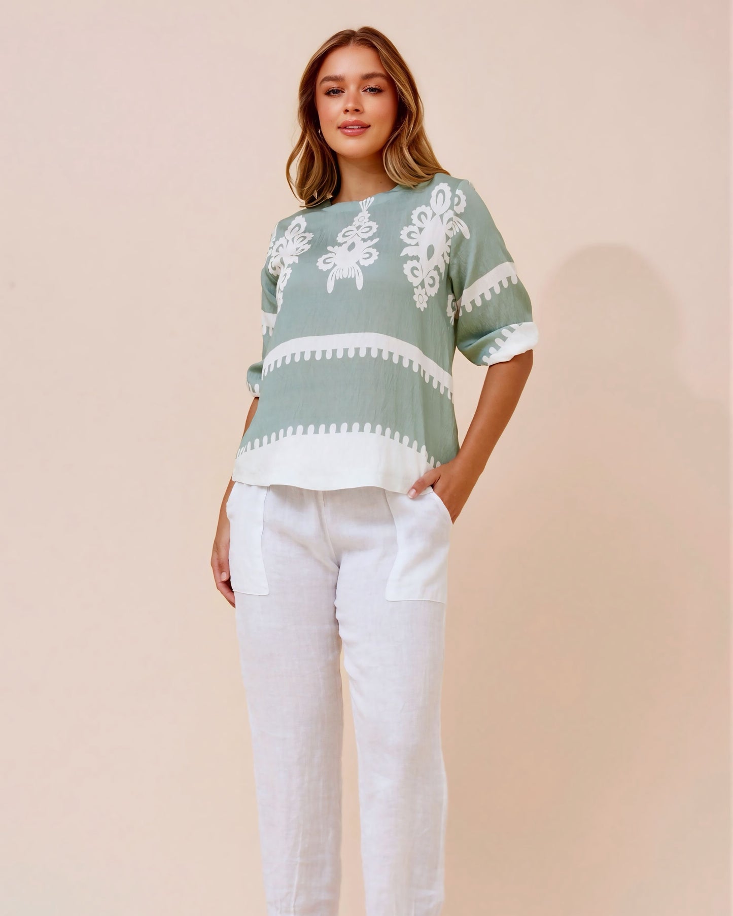 Georgia Self Print Top