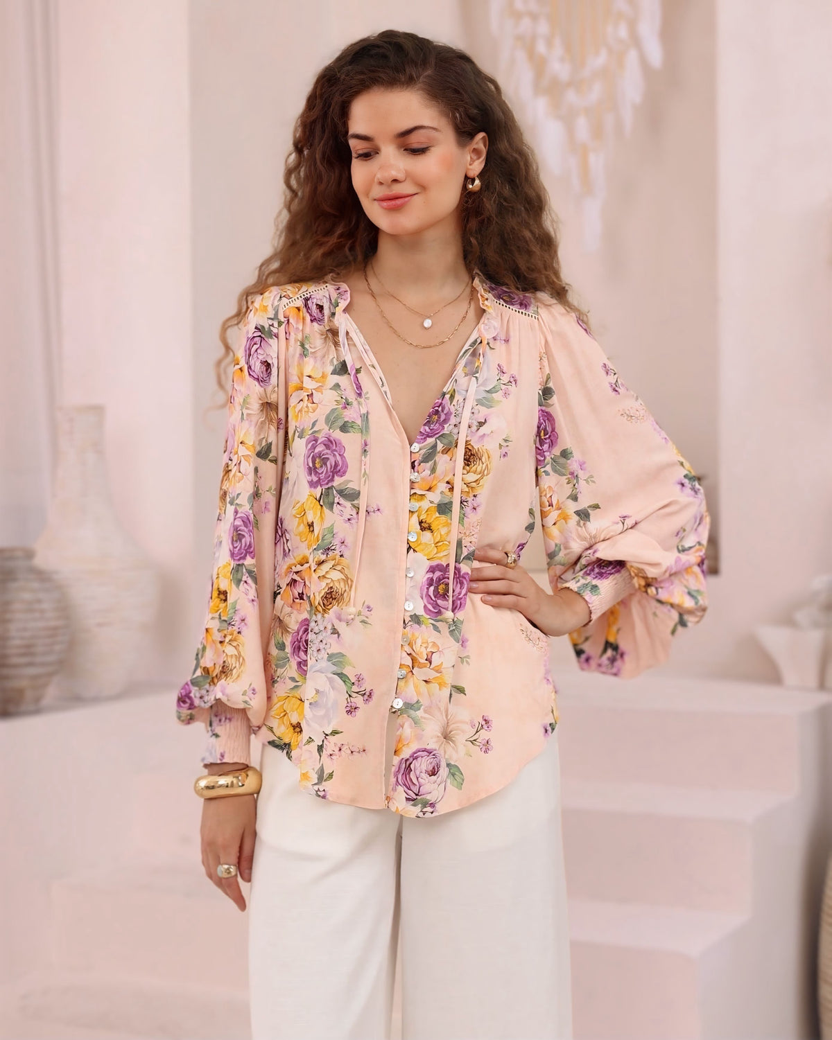 Celia Exclusive Print Blouse