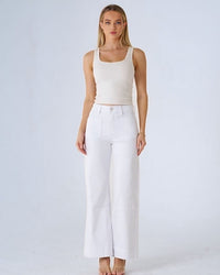 Lisa Wide Leg Stretch Denim Jeans