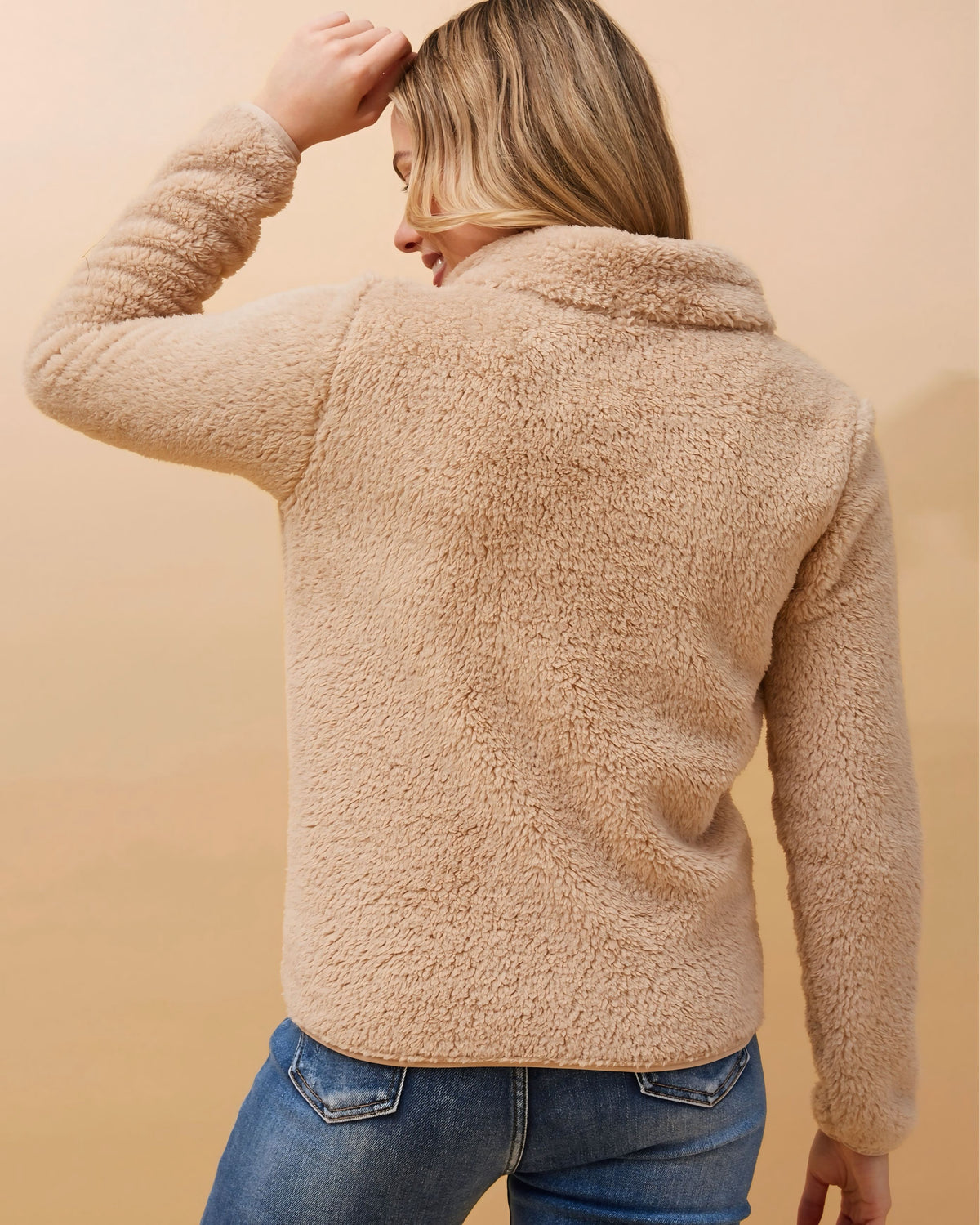 Laura Zip Front Teddy Jacket
