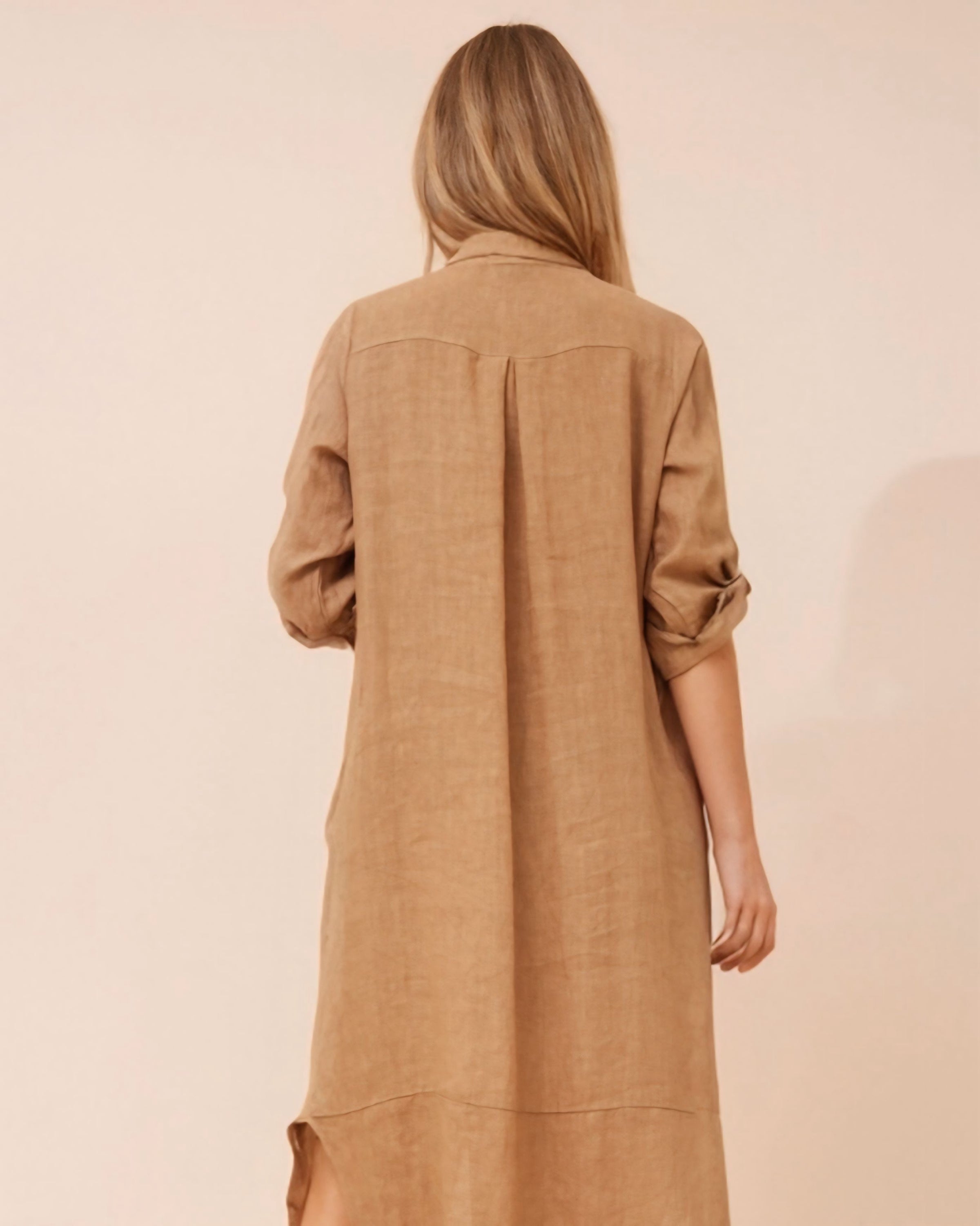 Karla Linen Shirt Dress