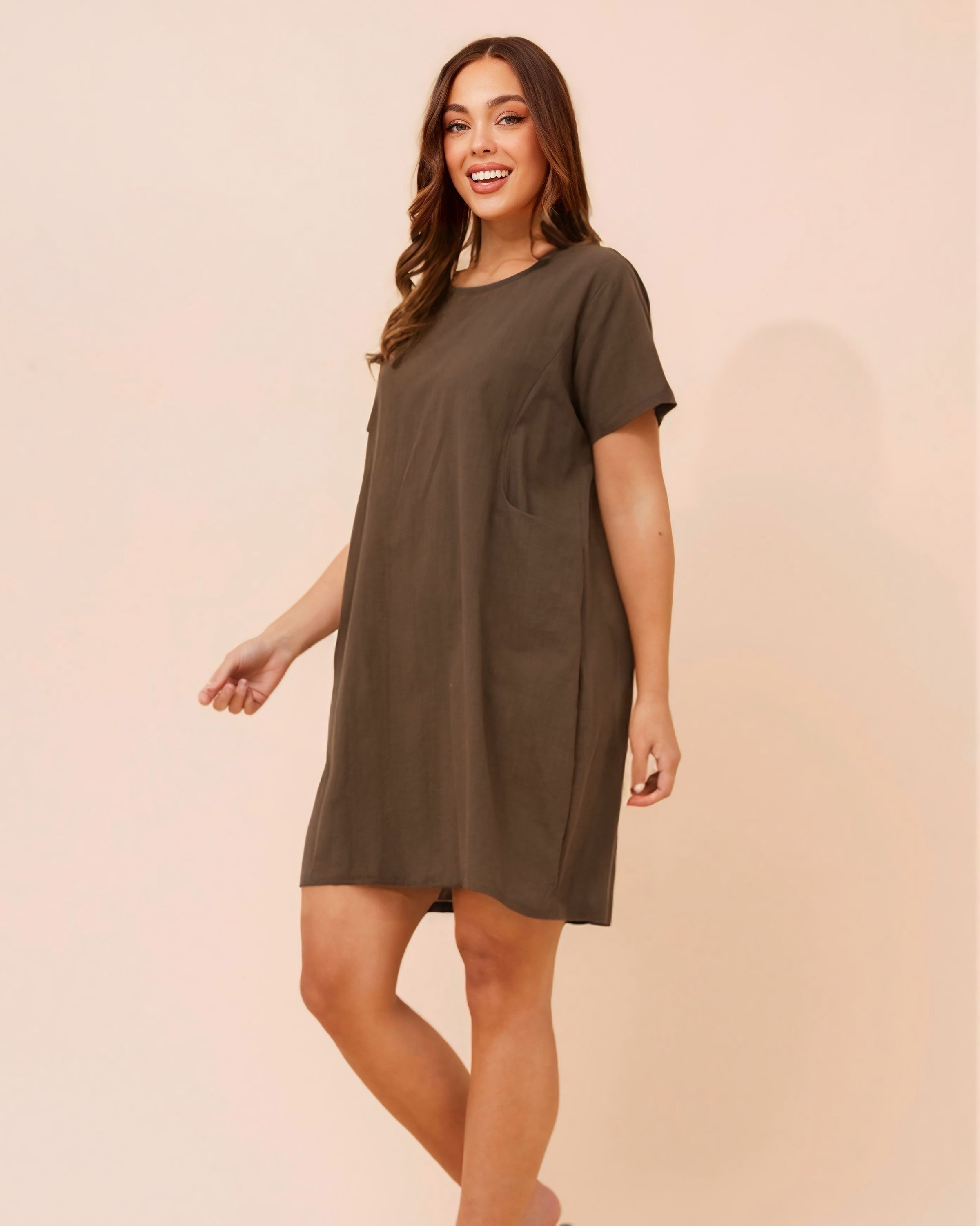 Shelley Plain Pocket Dress