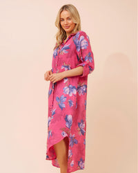 Jolie Linen Shirt Dress