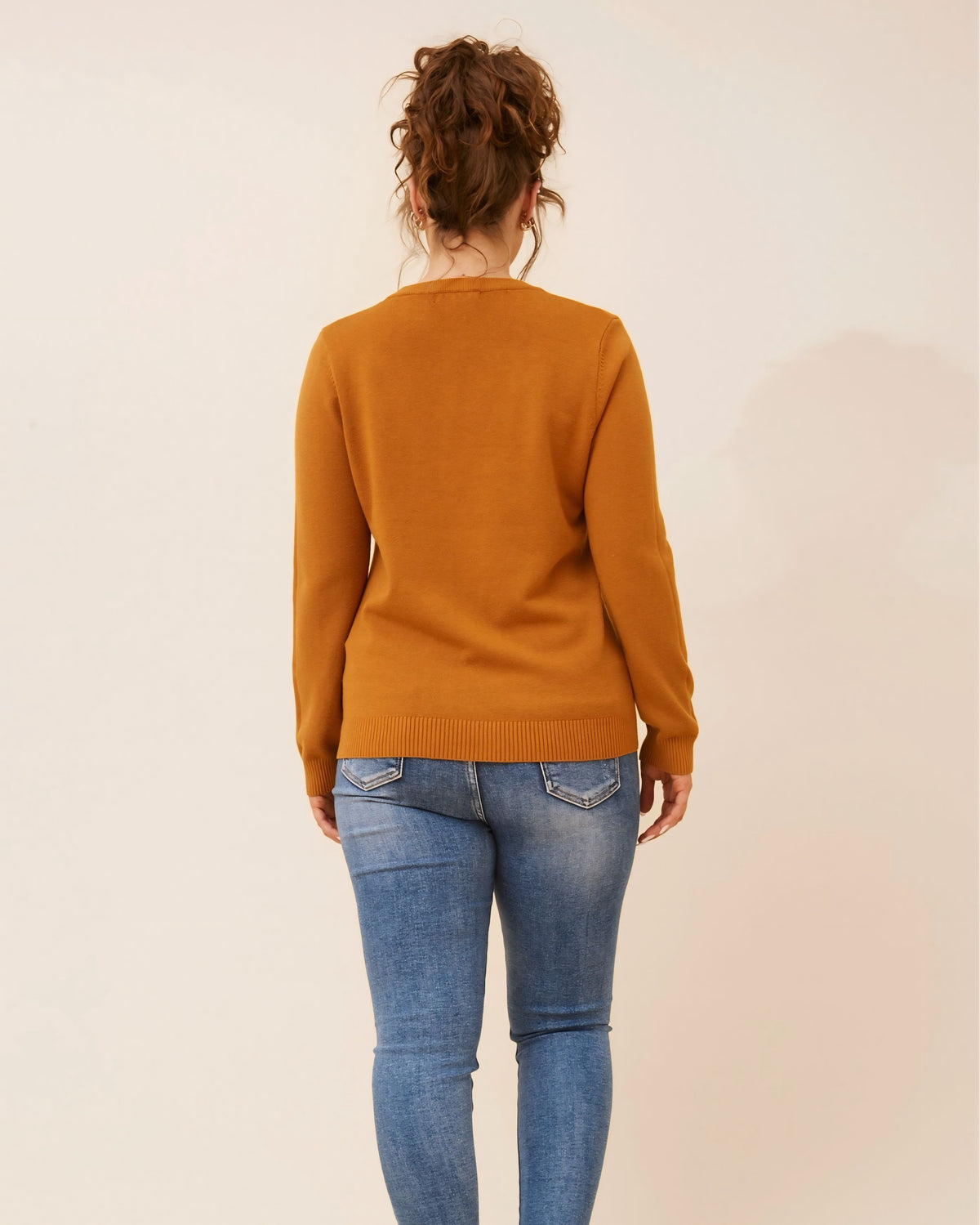 Angie Patterned Knit Sweater