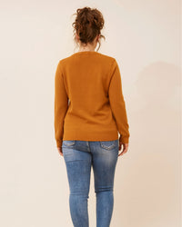 Angie Patterned Knit Sweater