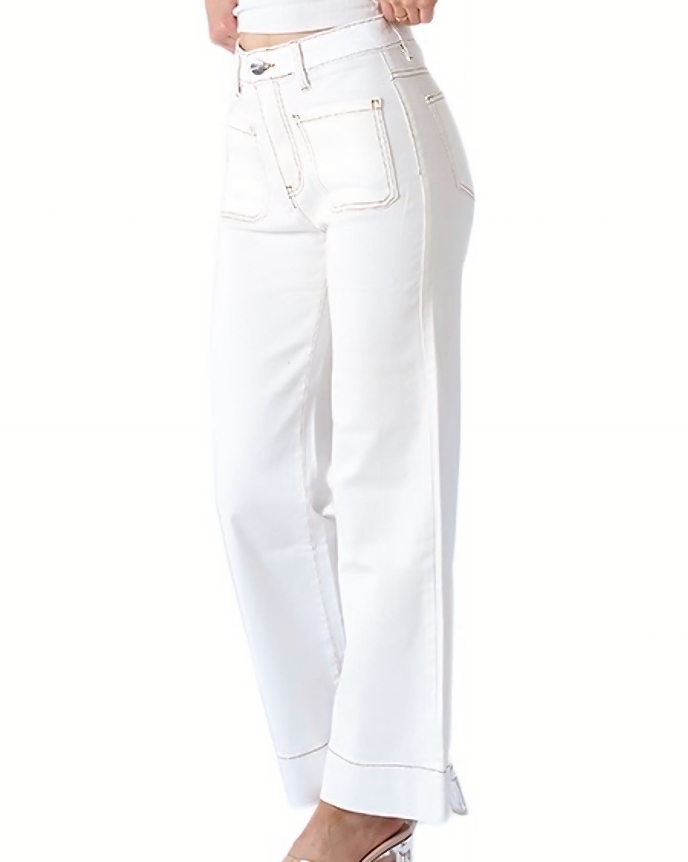 Aveah Wide Leg Denim Jeans