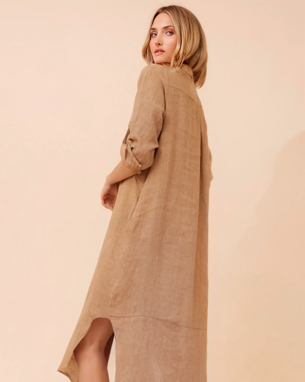 Karla Linen Shirt Dress