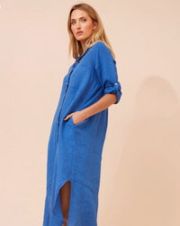 Samantha Linen Shirt Dress