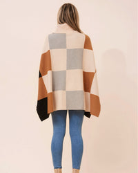Amber High Neck Poncho