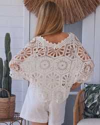Lucy Cotton Crochet Top