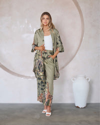 Silvia Safari Shirt And Pants Set