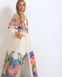 Sandy Linen Maxi Dress