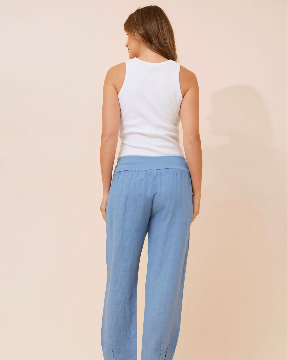 Sky Linen Pants