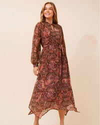 Petra Paisley Print Maxi Dress