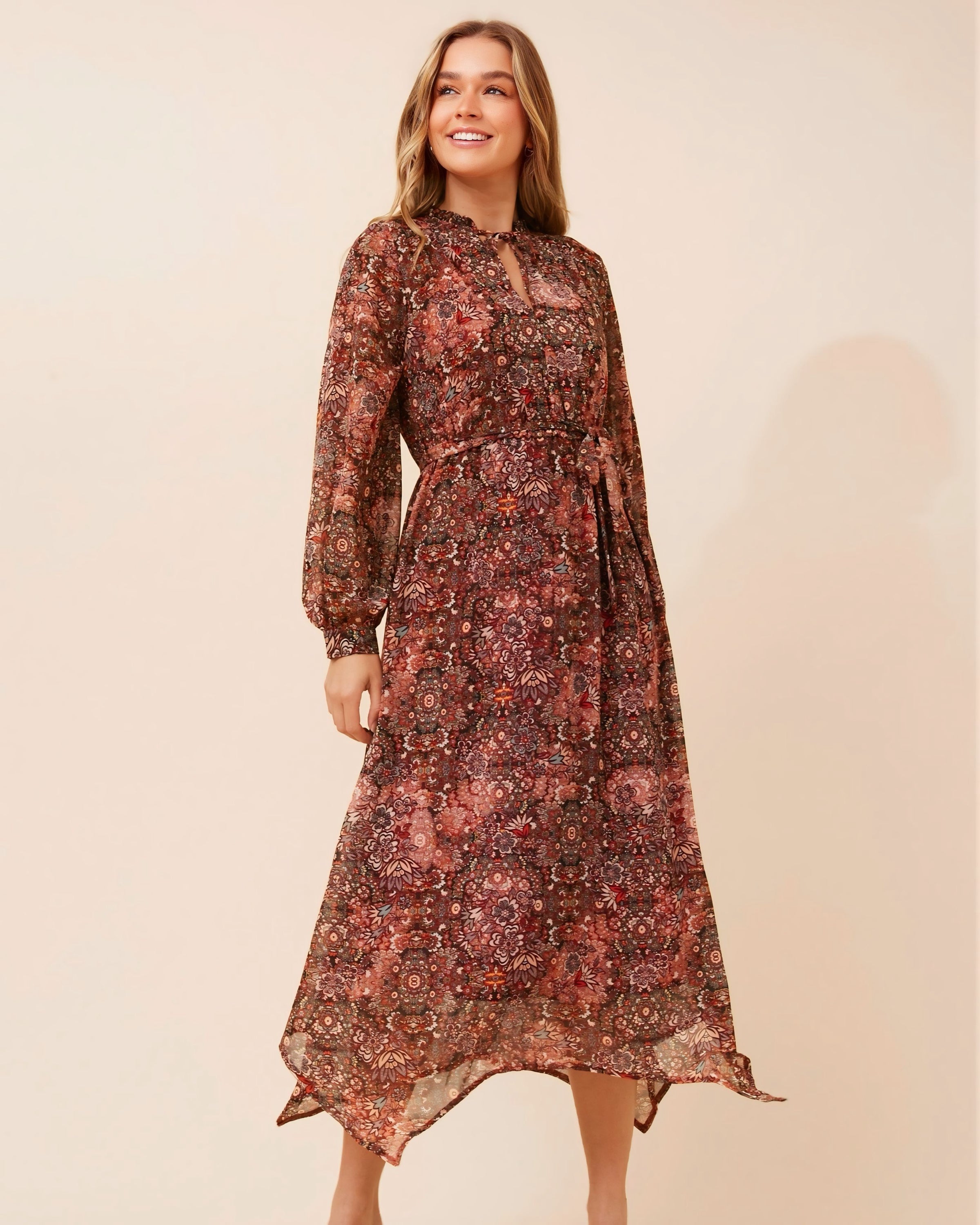 Petra Paisley Print Maxi Dress