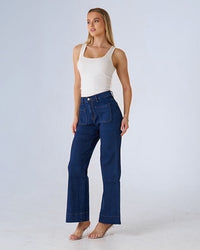Alice Wide Leg Stretch Denim Jeans