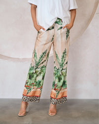 Zara Palm Print Pants