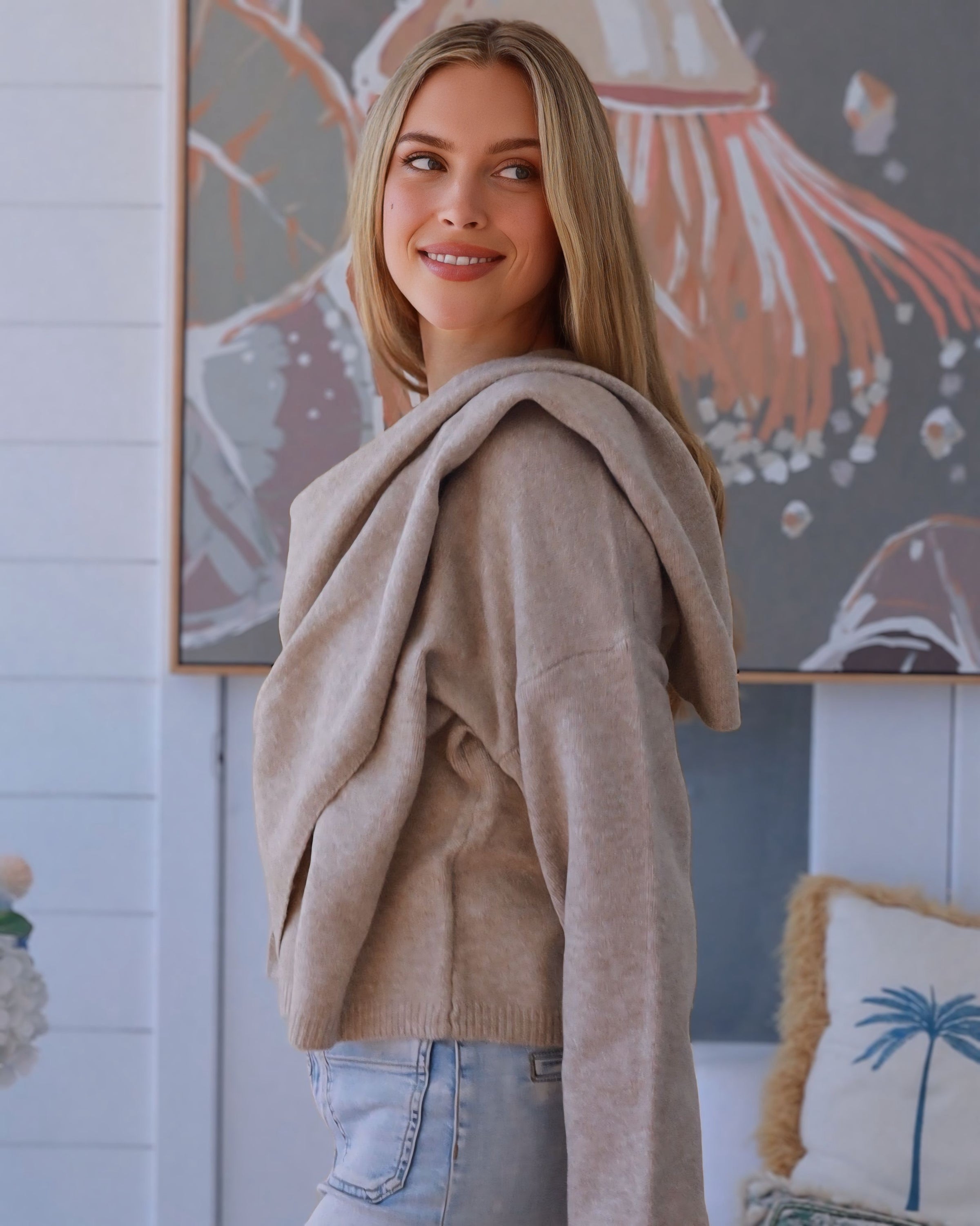 Seda Knit Hanky Front Top