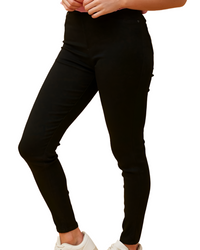 Stretch Pull On Black Pants