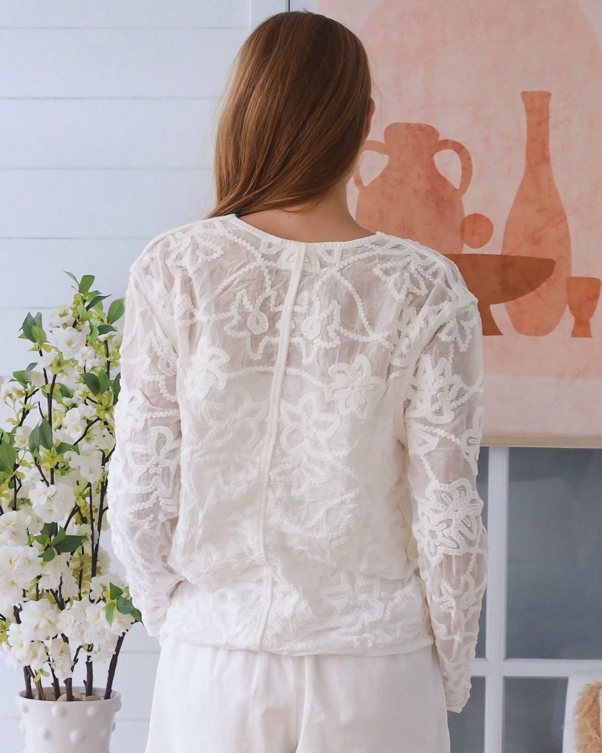 Willow Lace Cotton Cardigan