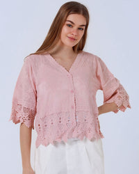 Sasha Lace Trim Cardigan