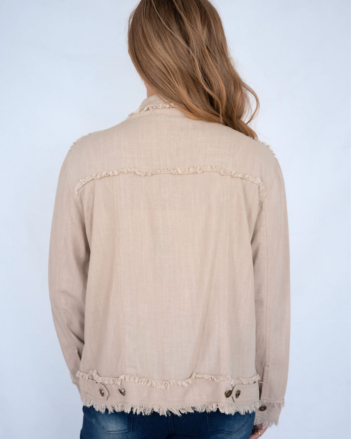 Charlie Fringe Linen Jacket