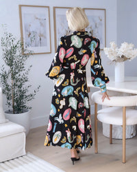 Angie Exclusive Print Maxi Dress