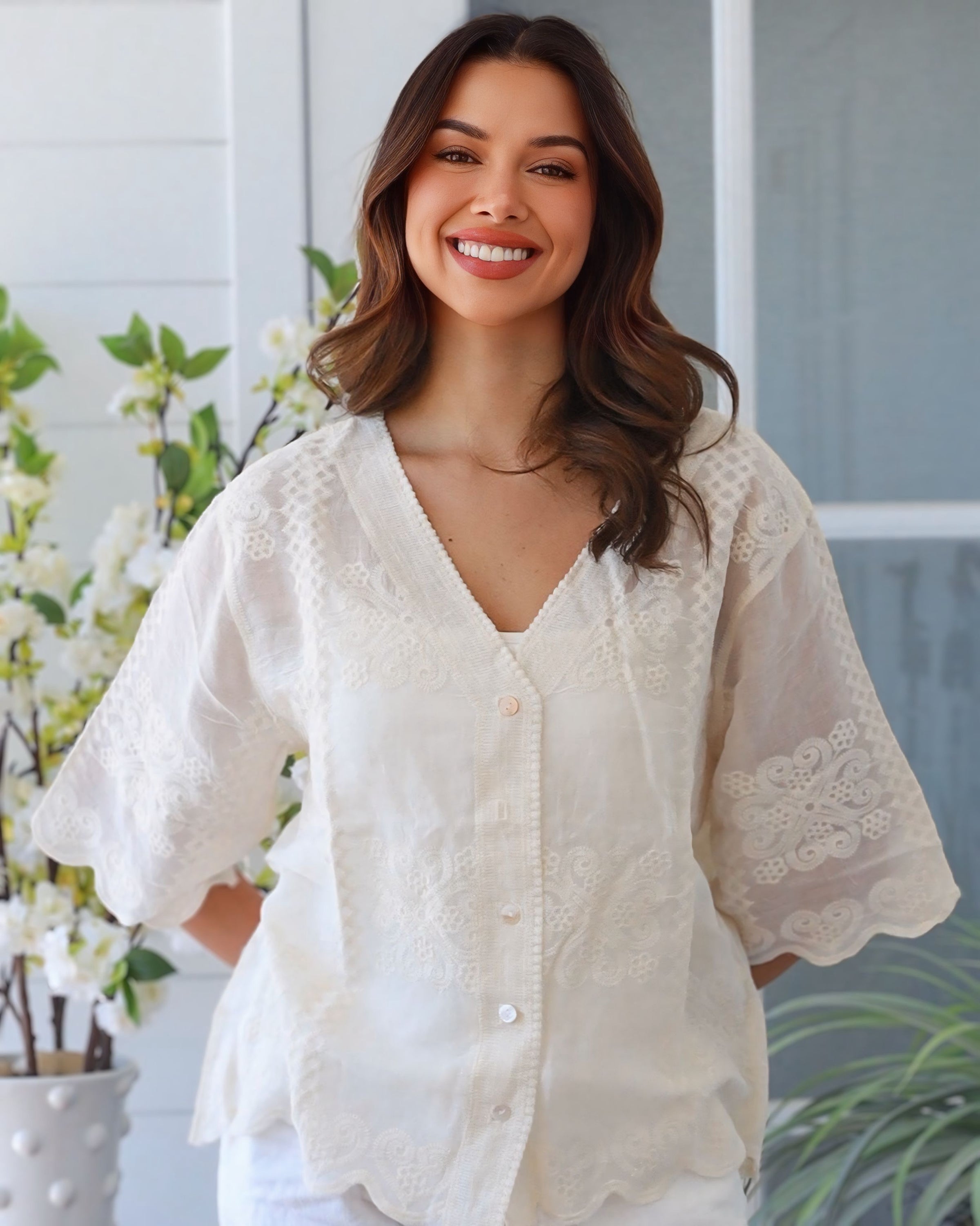 Charlotte Button Front Shirt