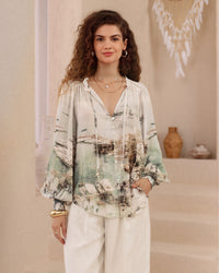 Sasha Exclusive Print Blouse