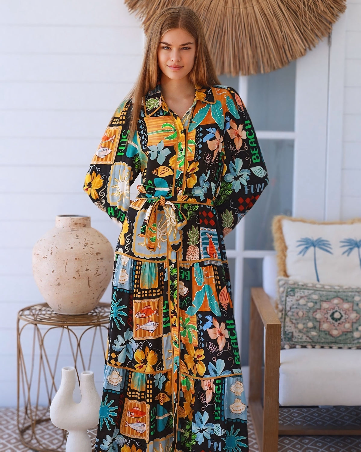 Hayley Exclusive Print Maxi Dress