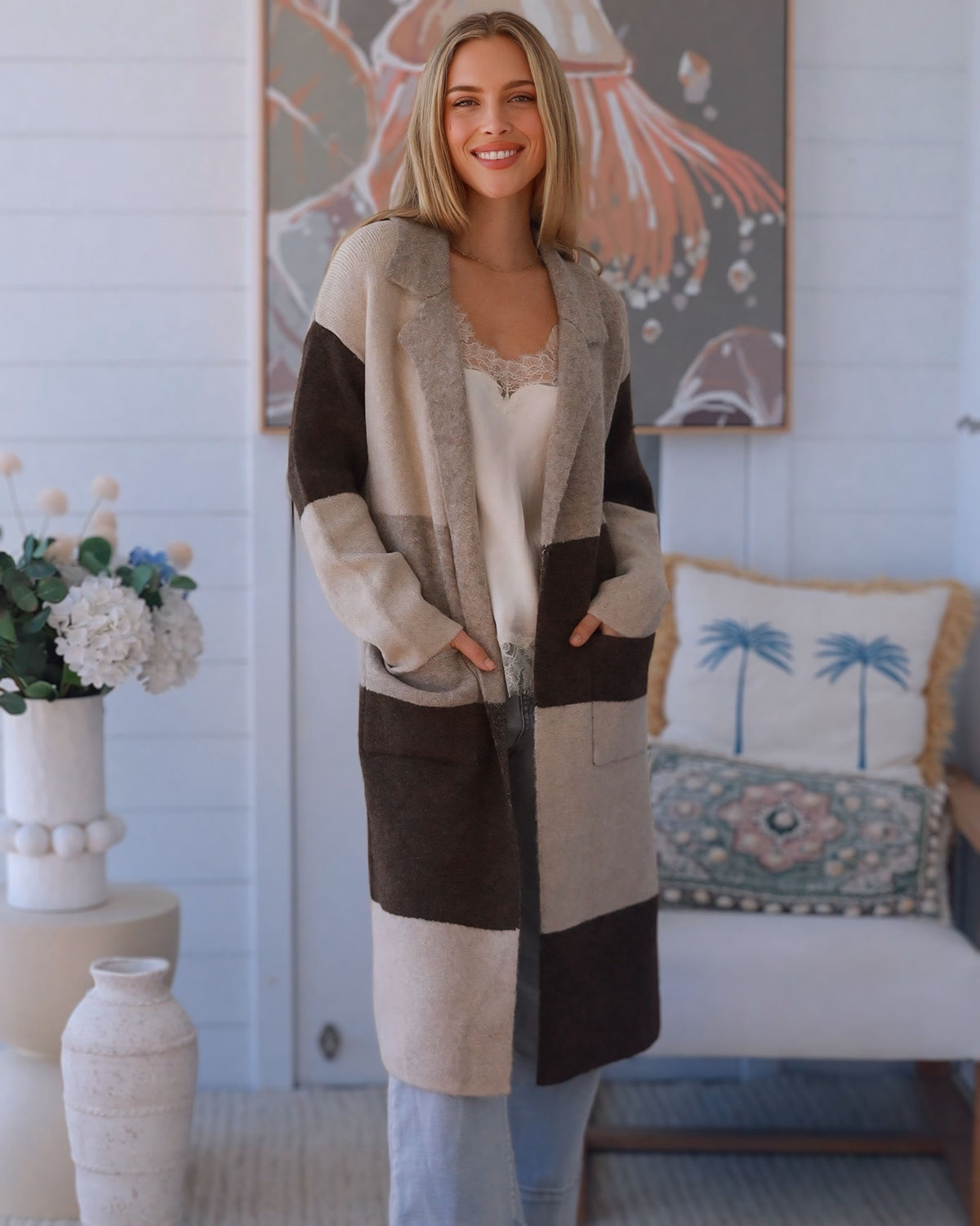 Val Long Knit Cardigan
