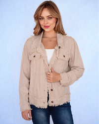 Charlie Fringe Linen Jacket