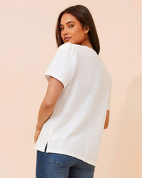 Vera White Basic Tee