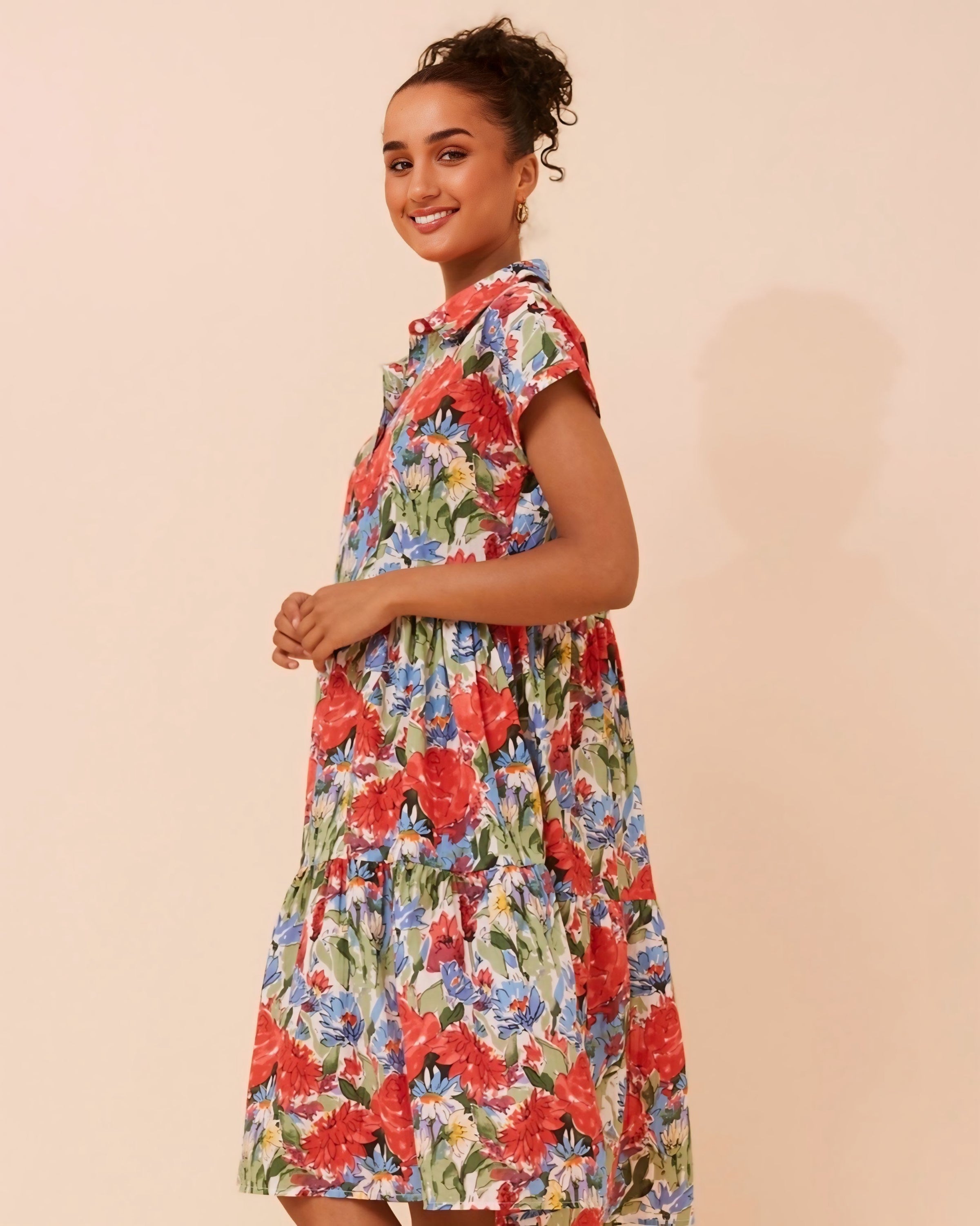 Rosie Floral Tiered Dress