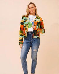 Georgia Abstract Print Jacket