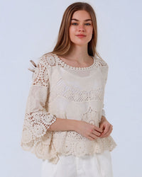 Julia Lace Cotton Top