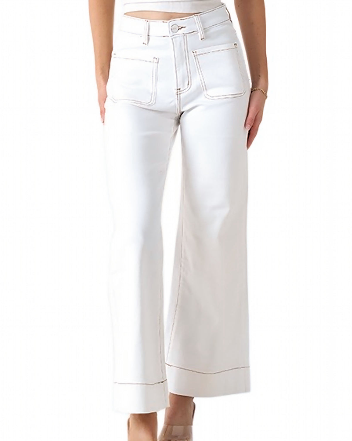 Aveah Wide Leg Denim Jeans