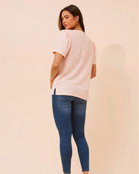 Brenda Pink Basic Tee